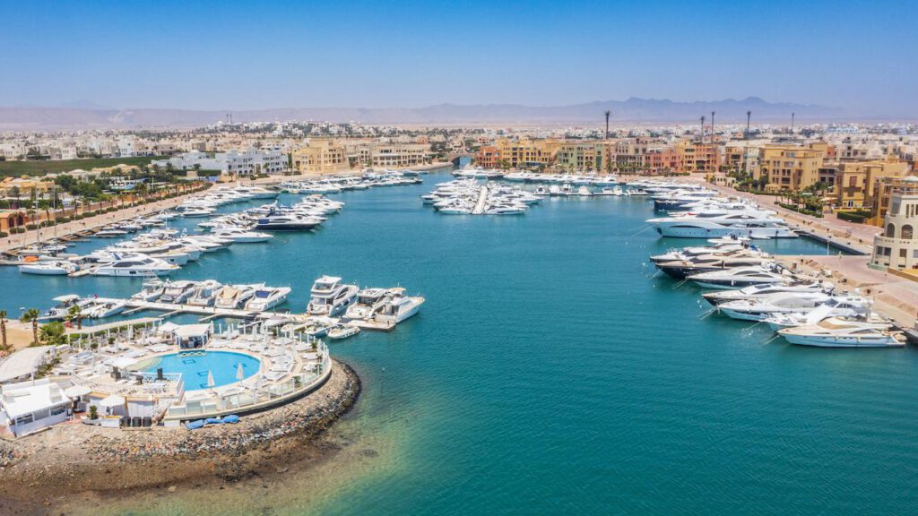 Hurghada - Marina von oben